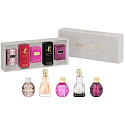 Jimmy Choo Rose Passion Eau de Parfum 4,5 ml + I Want Choo Forever Eau de Parfum 4,5 ml + Fever Eau de Parfum 4,5 ml + Jimmy Choo Eau de Parfum 4,5 ml + I Want Choo Eau de Parfum 4,5 ml, miniatúrna darčeková sada pre ženy