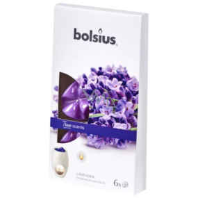 Bolsius Aromatic True Scents Lavender - Vosk s vôňou levandule do aromalámp 6 kusov