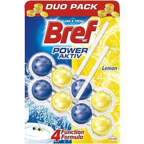Bref Power Aktiv 4 Formula Lemon WC blok 2 x 50 g, duopack