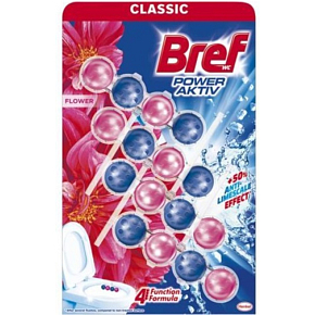 Bref WC blok Power Aktiv Flower 4 x 50 g