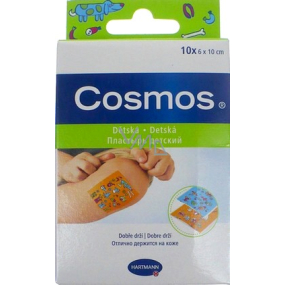 Cosmos Kids Vodeodolná náplasť s detskými motívmi 6 x 10 cm 10 kusov
