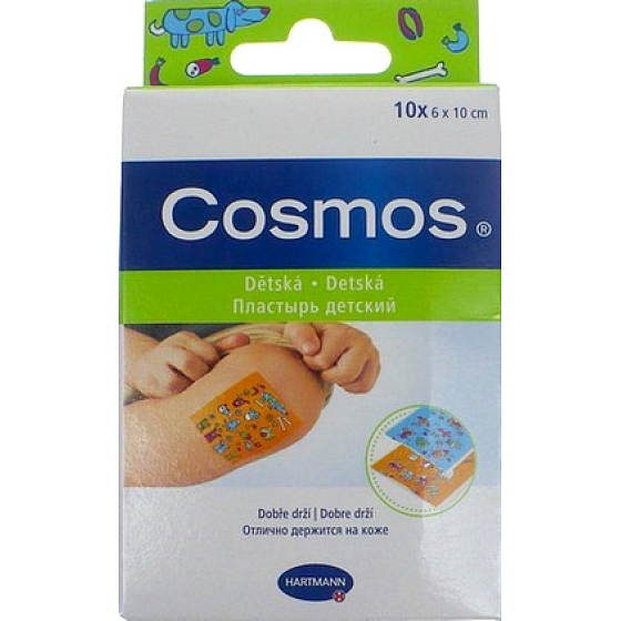 Cosmos Kids Vodeodolná náplasť s detskými motívmi 6 x 10 cm 10 kusov
