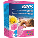 Bros Elektrický strojček odparovač proti komárom + náhradné vankúšiky pre deti 10 kusov