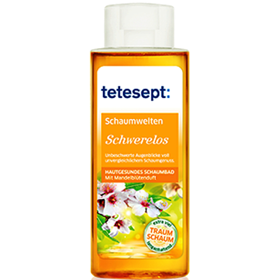 Tetesept Pocit beztiaže Mandľový kvet penová kúpeľ 400 ml Schwerelos