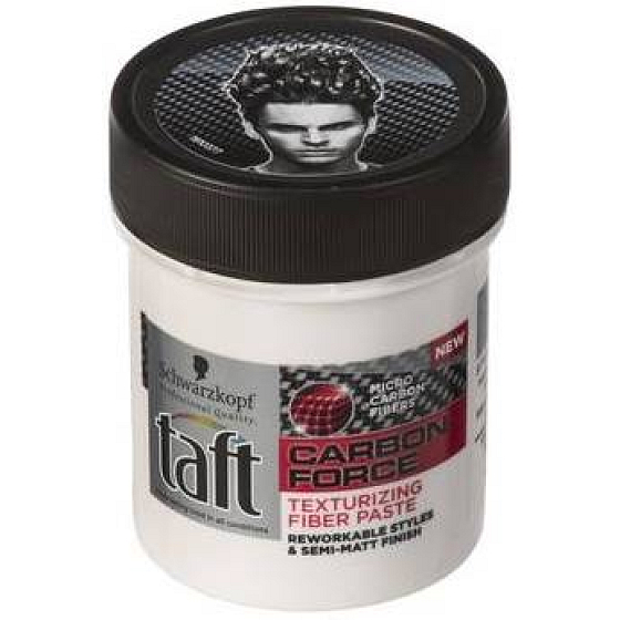 Taft Looks Carbon Force tvarujúci vláknitá pasta na vlasy 130 ml