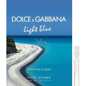 Dolce & Gabbana Light Blue Swimming in Lipari toaletná voda pre mužov 2 ml s rozprašovačom, vialka