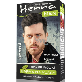 Henna Men farba na vlasy pre mužov čierna 33 g