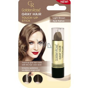 Golden Rose Gray Hair Touch-Up Stick farbiaci korektor na odrastené a šedivé vlasy 06 Light Brown 5,2 g