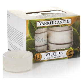 Yankee Candle White Tea - Biely čaj vonná čajová sviečka 9,8 g 12 kusov
