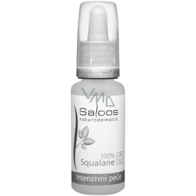 Saloos Bio 100% Squalane pleťový multifunkčný suchý olej, pružnosť, hydratácia, vrásky 20 ml