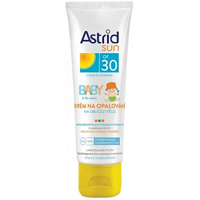 Astrid Sun Baby OF30 krém na opaľovanie na tvár a telo 75 ml
