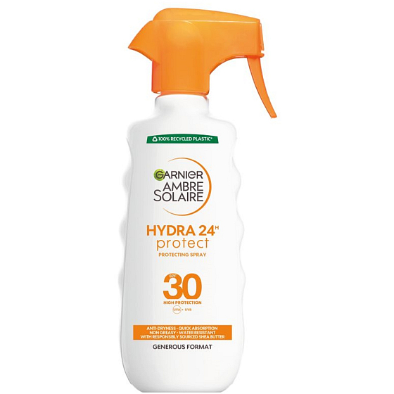 Garnier Ambre Solaire Hydra 24h Protect SPF30 sprej na opaľovanie 300 ml