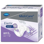 MoliCare Premium Elastic L 110-150 cm 8 kvapiek zalepovacie plienkové nohavičky pre stredný až ťažký stupeň inkontinencie 24 kusov