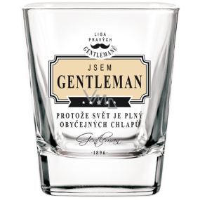 Nekupto Liga Pravých Džentlmenov Whisky pohár Som Gentleman, pretože svet je plný obyčajných chlapov 200 ml