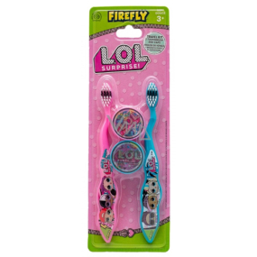 L.O.L. Prekvapenie! mäkká zubná kefka s krytkou pre deti 3+ 2 kusy