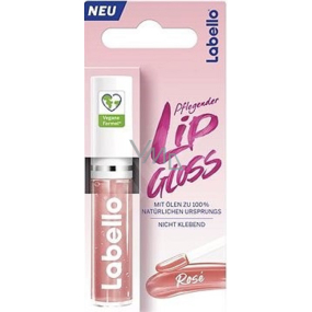 Labello Lip Gloss ošetrujúce olej na pery Rosé 5,5 ml
