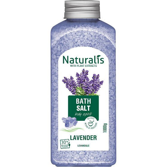 Naturalis Lavender soľ do kúpeľa s vôňou levandule 1000 g