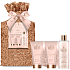 Grace Cole Sweet Vanilla & Almond Glaze umývací gél 150 ml + telový krém 150 ml + pena do kúpeľa 250 ml + umývacia huba, kozmetická sada pre ženy