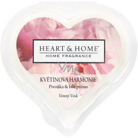 Heart & Home Kvetinová harmónia Prírodný vonný vosk Soy 26 g