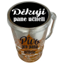 Bohemia Gifts Pivo pre pána učiteľa zmes sladkostí v pivnom pohári 250 g