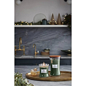 WoodWick Mint Leaves & Oak vonná sviečka s dreveným knôtom a viečkom sklenená stredná 275 g