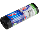 Vektex Vrecia na odpad čierne 24 µ, 60 litrov 60 x 70 cm 10 kusov