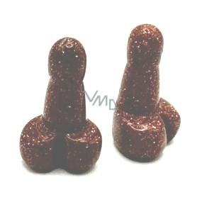 Zlatý kameň zlatý penis pre šťastie postaviť asi 3 cm, kameň ambície