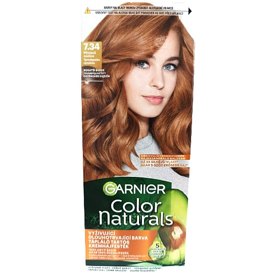 Garnier Color Naturals Créme farba na vlasy 7.34 Prirodzene medená
