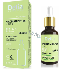 Delia Cosmetics Niacínamidové a zinkové sérum na tvár, krk a dekolt 30 ml