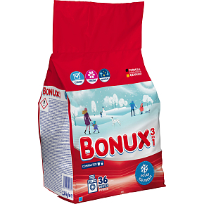 Bonux prací prášok White Polar Ice Fresh, 2,34 kg, 36 dávok