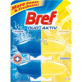 Bref Duo Aktiv Lemon tekutý WC blok náhradná náplň 2 x 50 ml
