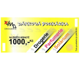 Darčekový poukaz VMD Drogéria na nákup tovaru v hodnote 1000 Kč