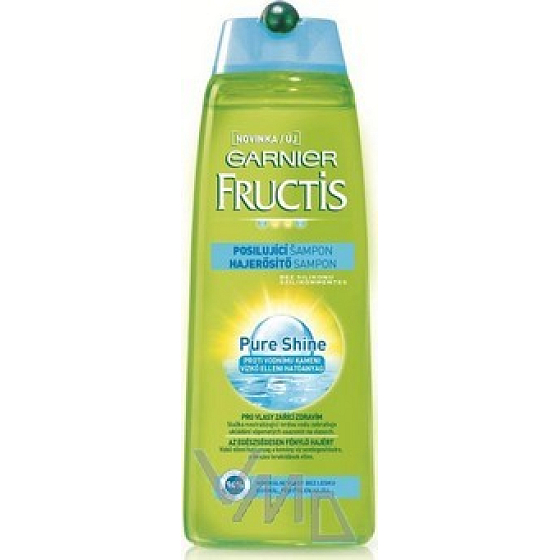 Garnier Fructis Pure Shine posilňujúci šampón pre vlasy žiariace zdravím 250 ml