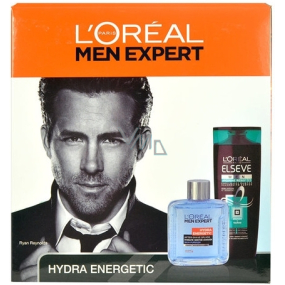 Loreal Paris Expert Energetic voda po holení 100 ml + šampón na vlasyn 250 ml, kozmetická sada