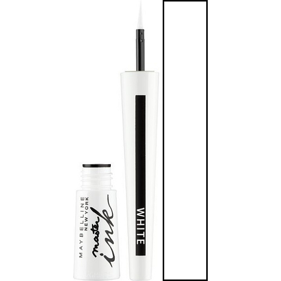 Maybelline Master Ink Liquid Eyeliner očné linky 11 Matte White 3 g