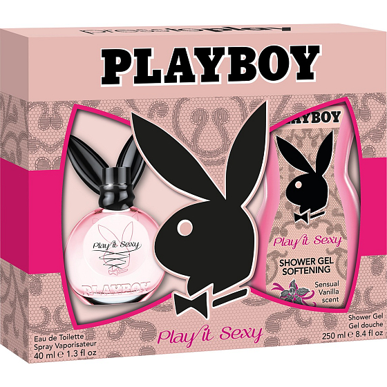 Playboy Play It Sexy toaletná voda pre ženy 40 ml + sprchový gél 250 ml, darčeková sada