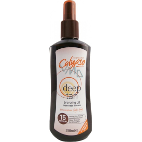 Calypso Deep Tan SPF15 bronzujúci olej na opaľovanie 250 ml