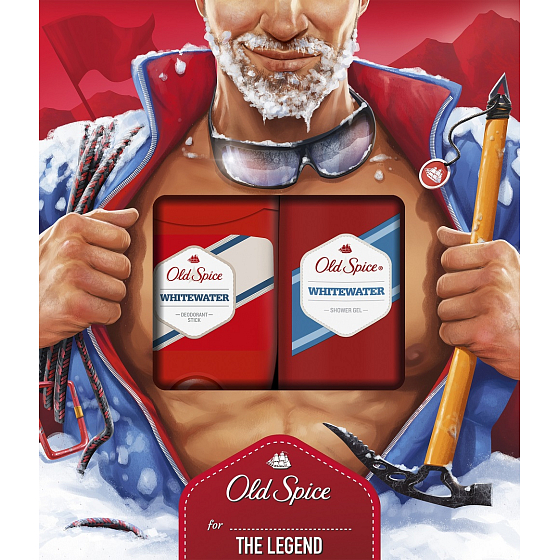 Old Spice White Water dezodorant stick 50 ml + sprchový gél 250 ml, kozmetická sada