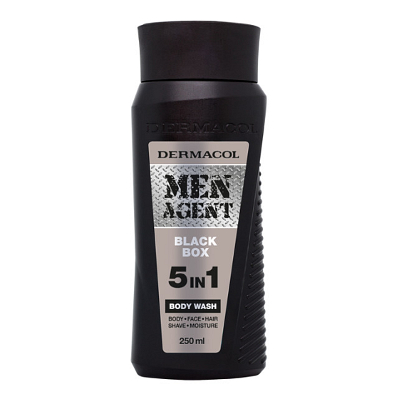 Dermacol Men Agent 5v1 Black Box sprchový gél 250 ml