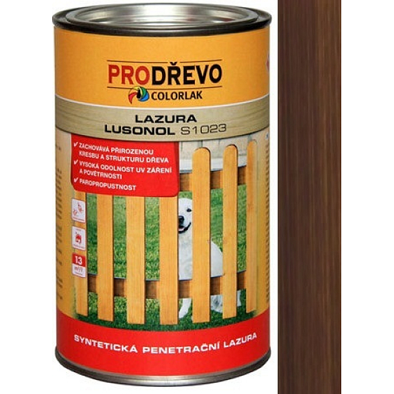 Colorlak Lazúra Lusonol S1023 synteticná penetračný lazúra Sipo 2,5 l