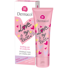 Dermacol Love My Face Hruška a melón upokojujúci krém pre mladú pleť 50 ml