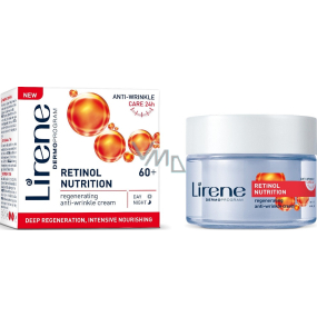 Lirene Retinol Nutrition 60+ regeneračný protivráskový krém sa sférickým retinolom 50 ml