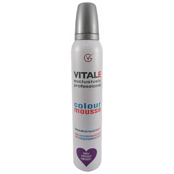 Vitale Exclusively Professional farbiace penové tužidlo s vitamínom E Purple - Purpurový 200 ml
