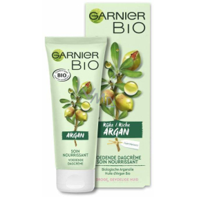 Garnier Bio Rich Argan Organický arganový olej a aloe vera Vyživujúci hydratačný krém pre suchú a citlivú pleť 50 ml