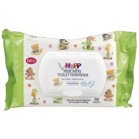 HiPP Babysanft Vlhčený toaletný papier pre citlivú pokožku 50 kusov