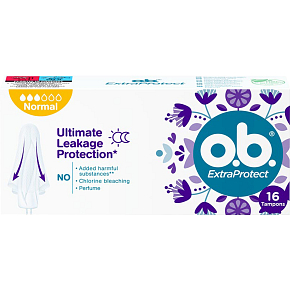 O.B. ExtraProtect Normal tampóny, 16 ks