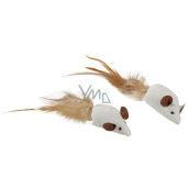 Trixie Mice sisalová hračka s perím pre mačky 5 cm 2 kusy
