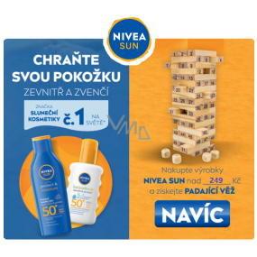 Nivea Sun padajúca veža stolová hra 1 kus