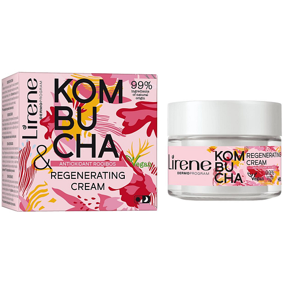 Lirene Kombucha & Antioxidant rooibos regeneračný hydratačný krém 50 ml