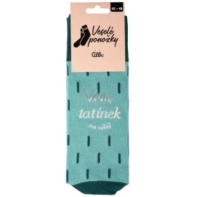 Albi Happy Socks Najlepší otecko na svete, univerzálna veľkosť 1 pár